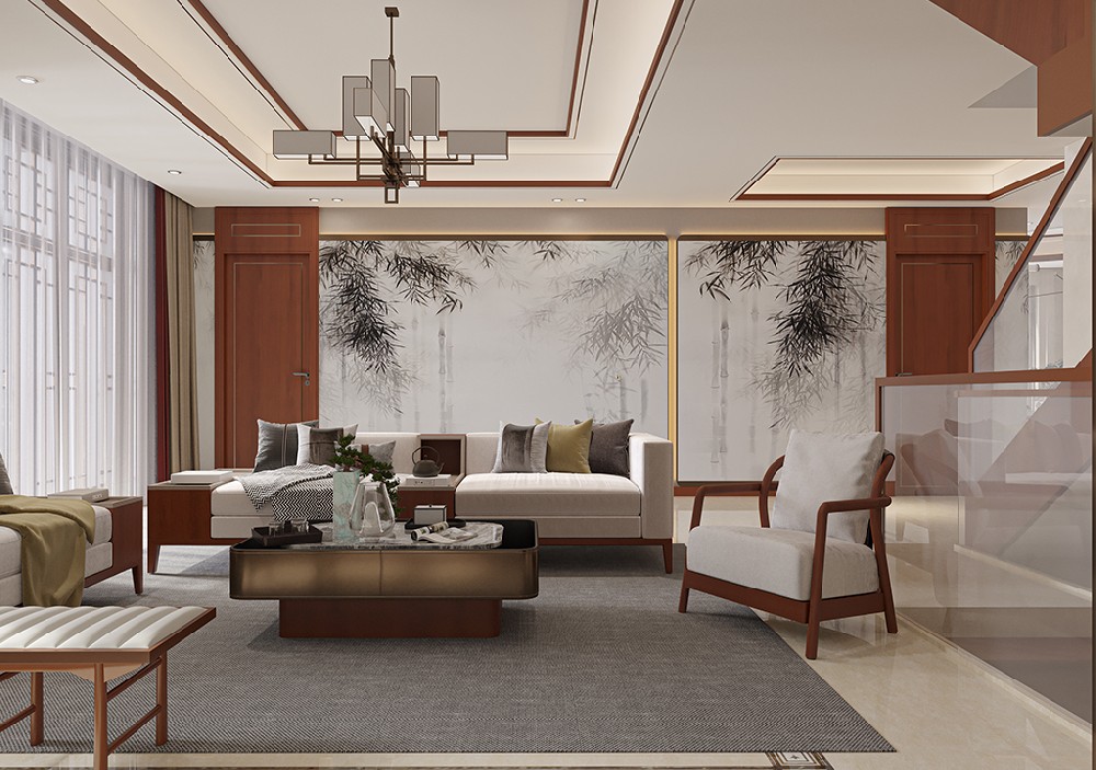 印象劍橋|800㎡新中式風(fēng)格案例